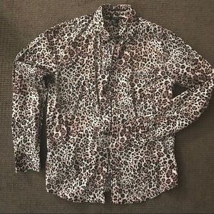 Mens leopard print shirt